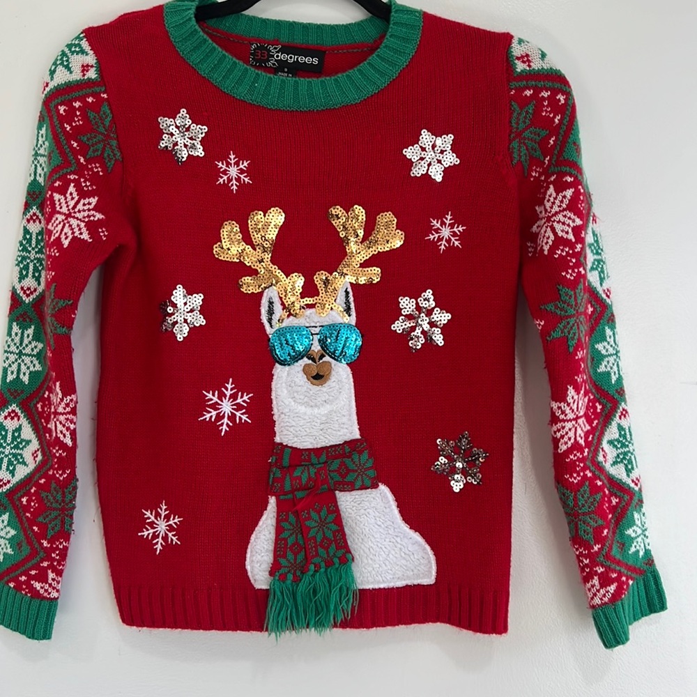 33 degrees ugly Christmas sweater size S
